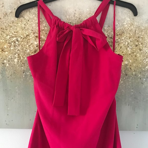 Tahari Krystal Halter Dress in Shocking Pink (NWT) - Picture 13 of 14